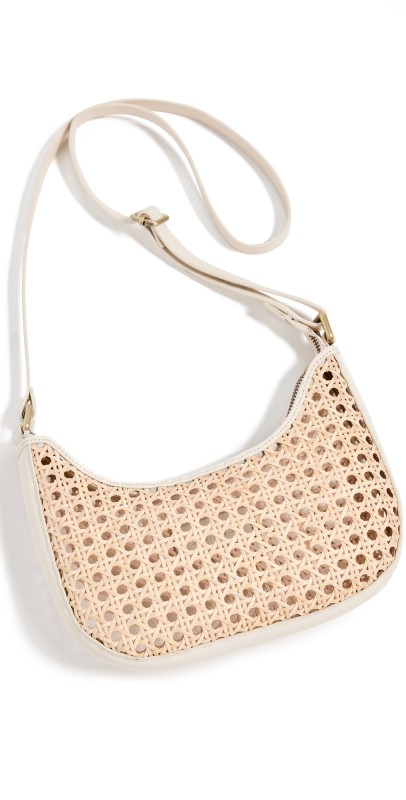 Bembien Cream Rattan Mini Sling Bag Cream Ratta