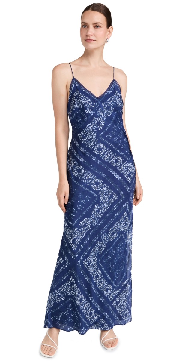 LoveShackFancy Deyo Dress Moonlight Indigo