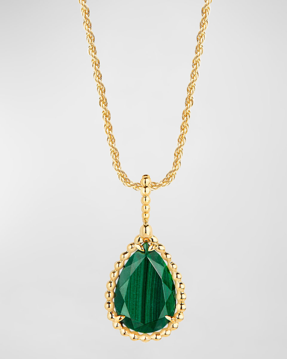 Serpent Boheme 18K Yellow Gold Malachite Pendant Necklace