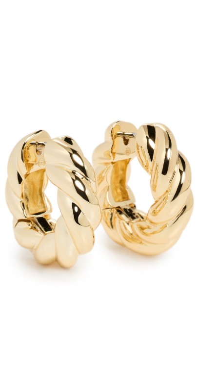 Gorjana Crew Helium Hoops Gold