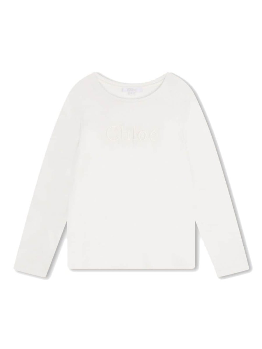logo-embroidered long-sleeve T-shirt