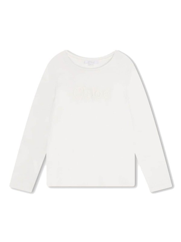 logo-embroidered long-sleeve T-shirt