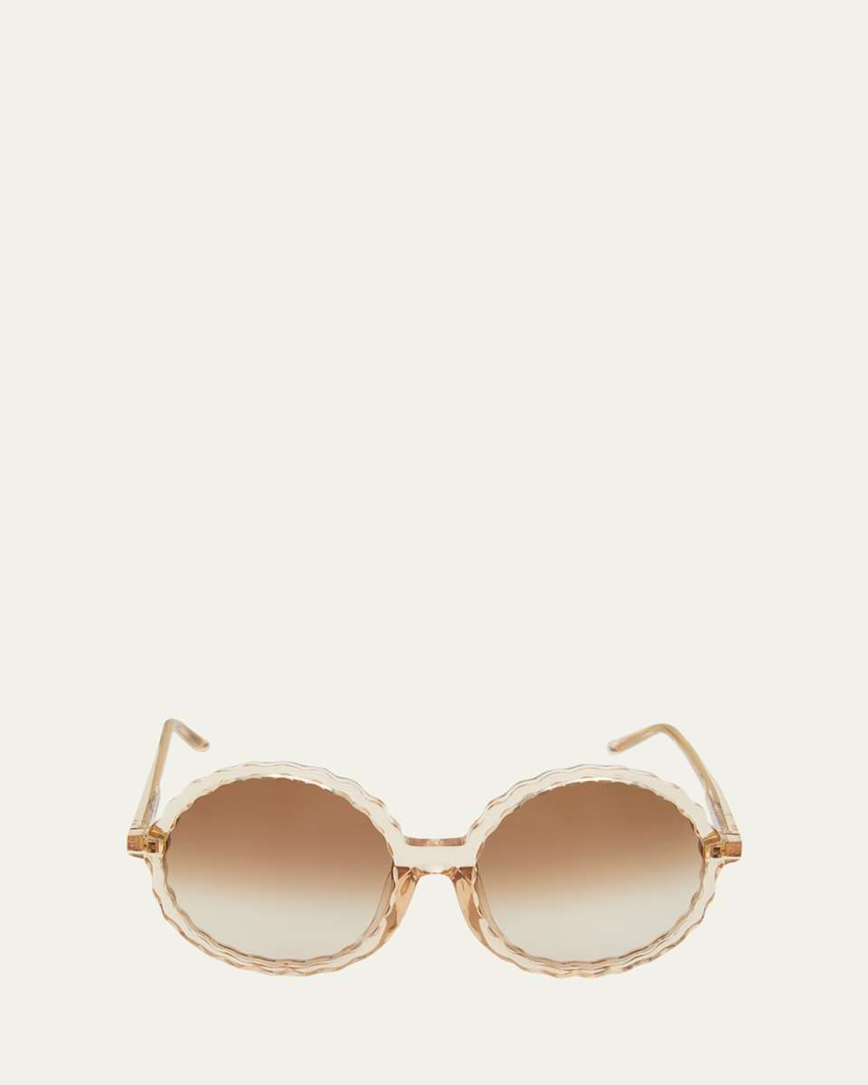 Nova Round Acetate & Nylon Sunglasses