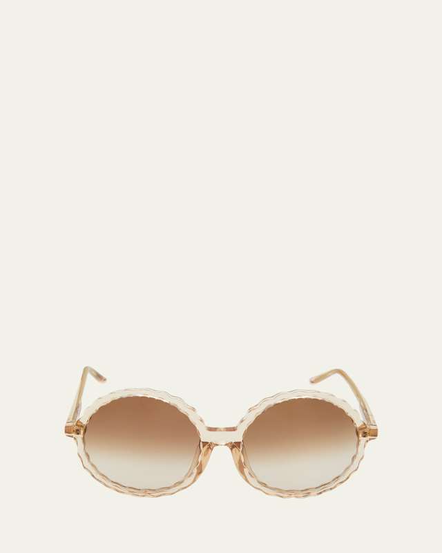Nova Round Acetate & Nylon Sunglasses