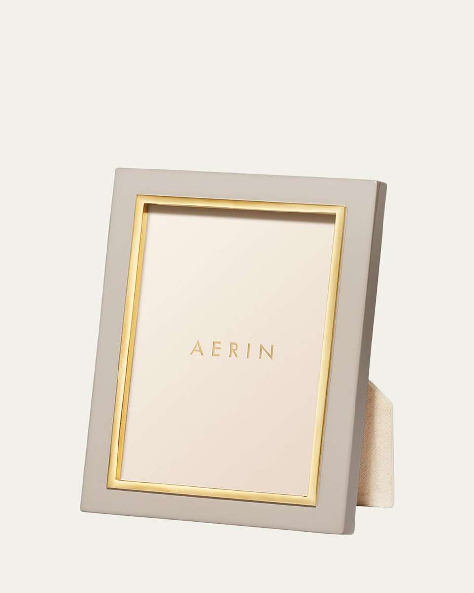 Varda Lacquer Photo Frame, French Blue - 4x6