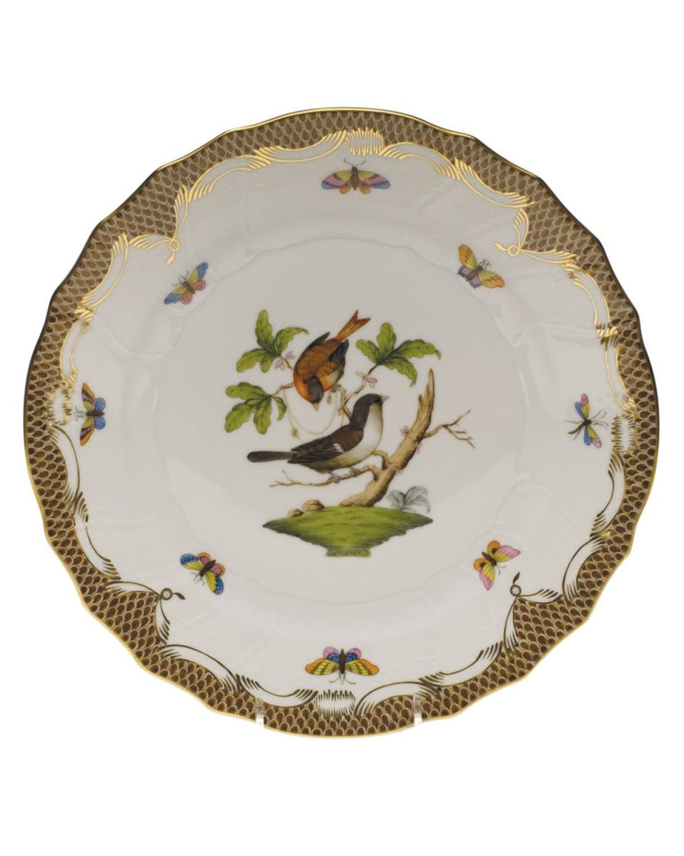 Rothschild Bird Brown Motif 04 Dinner Plate