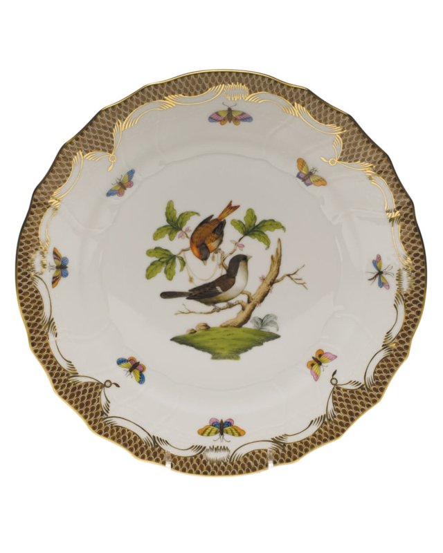 Rothschild Bird Brown Motif 04 Dinner Plate