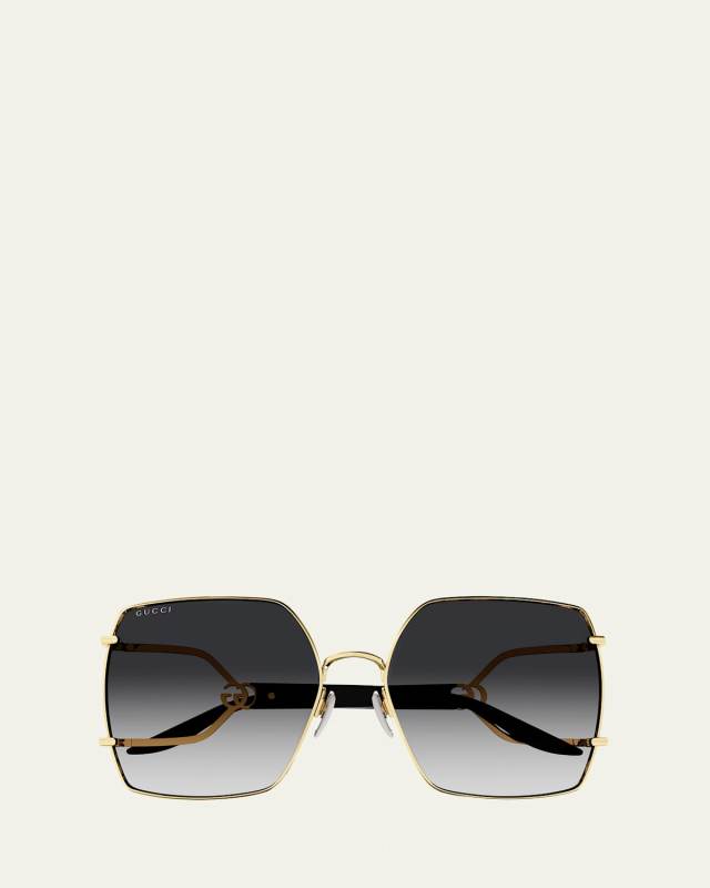 GG Logo Metal Butterfly Sunglasses