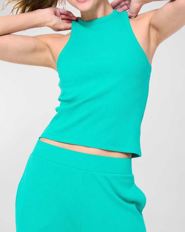 Jade Rib Racerback Tank Top