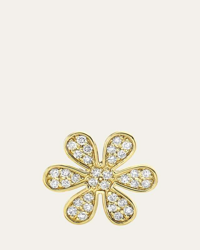 Mini Pave Daisy Stud Earrings