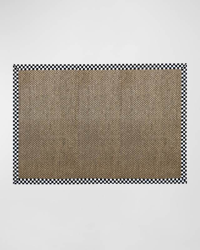 Chunky Sisal Rug Courtly Check, 6' x 9'