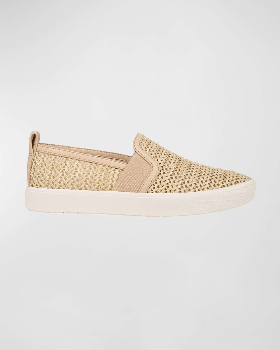 Blair Raffia Slip-On Sneakers