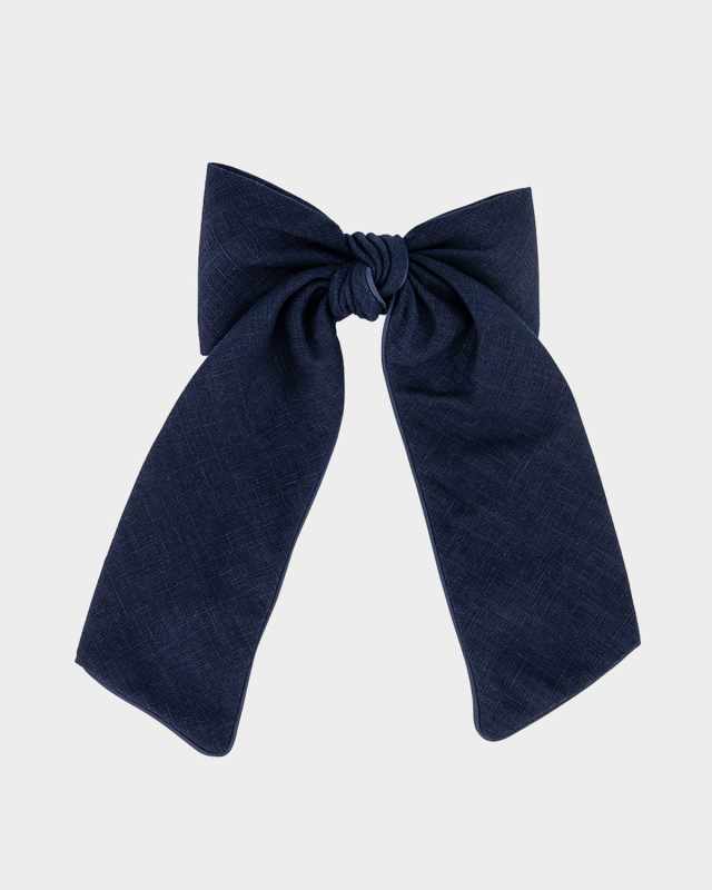 Amiral Denim Bow Barrette