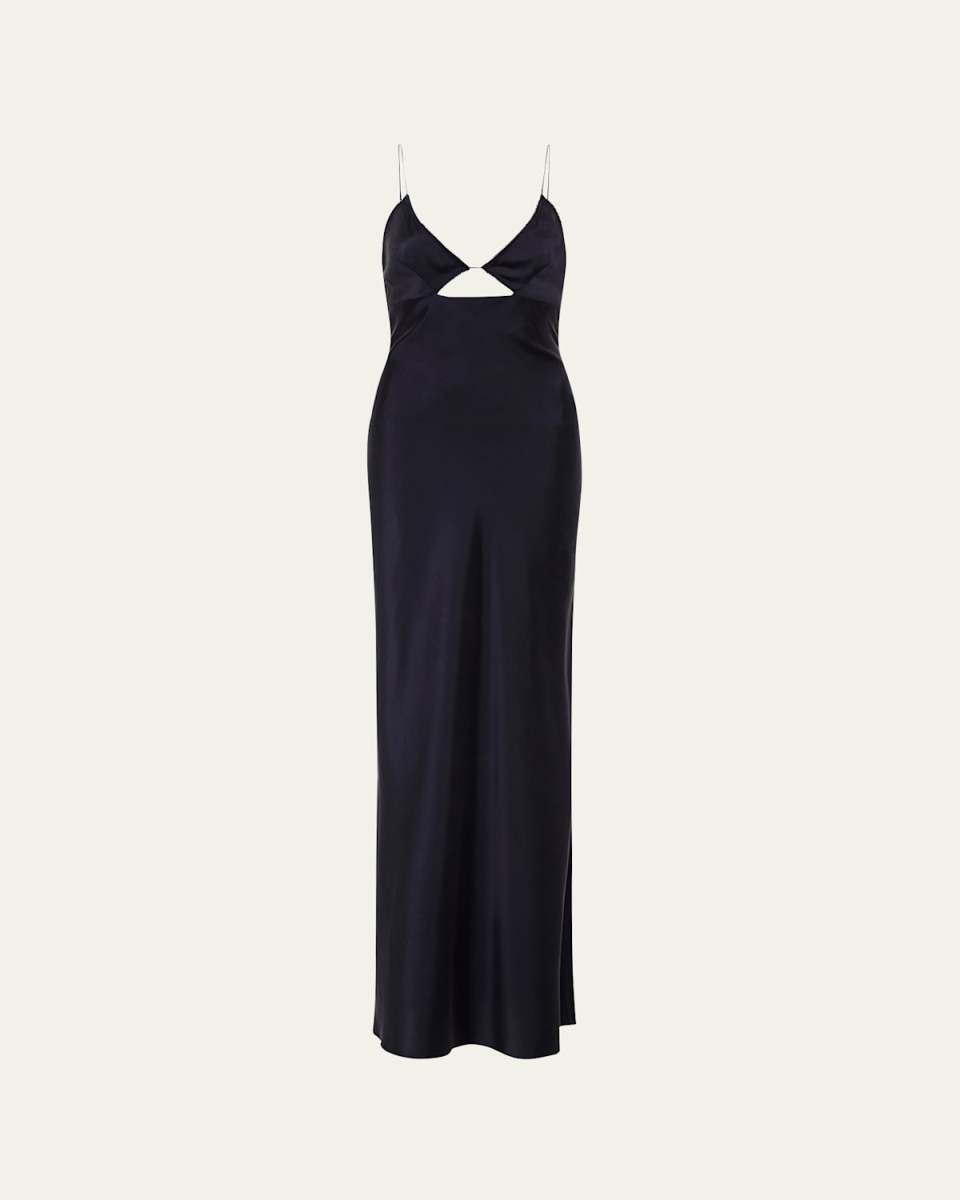 Silk Bias Maxi Slip Dress
