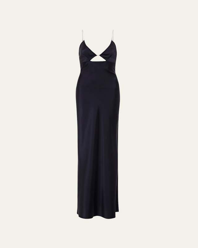 Silk Bias Maxi Slip Dress