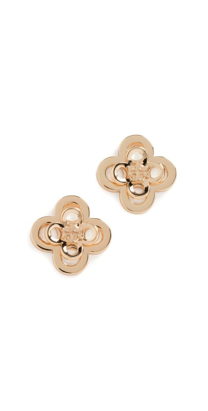 Tory Burch Kira Clover Stacked Stud Earrings Tory Gold