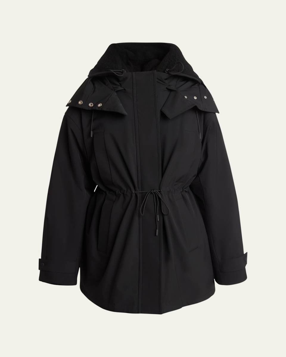 Wilder Fleece-Lined Stretch Nylon Parka Jacket