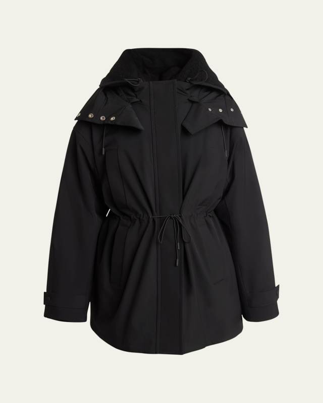 Wilder Fleece-Lined Stretch Nylon Parka Jacket