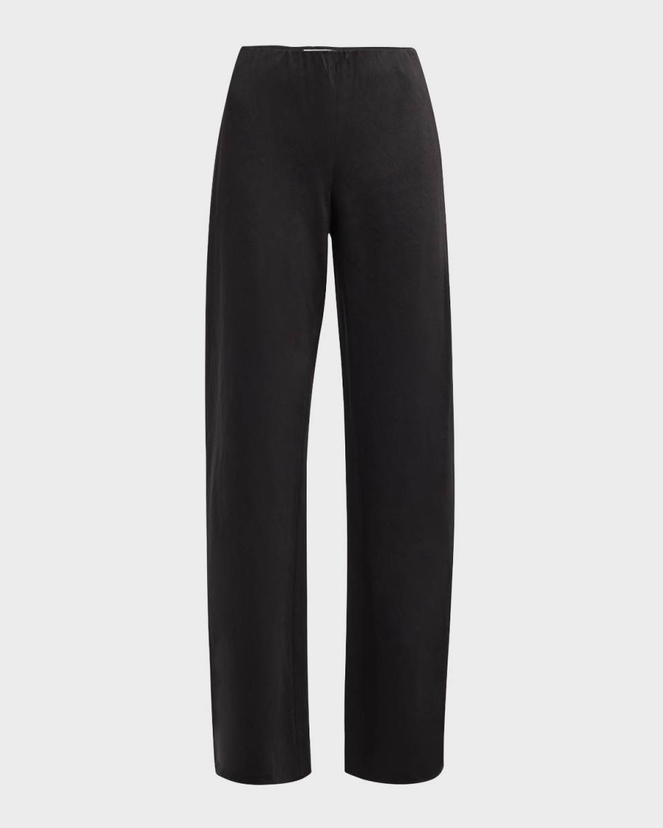High-Waist Cotton Bias Pants
