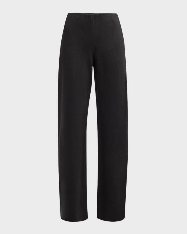 High-Waist Cotton Bias Pants