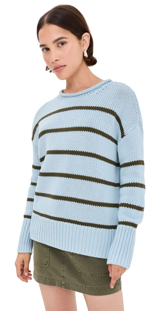 La Ligne Marina Sweater Light Blue/Olive