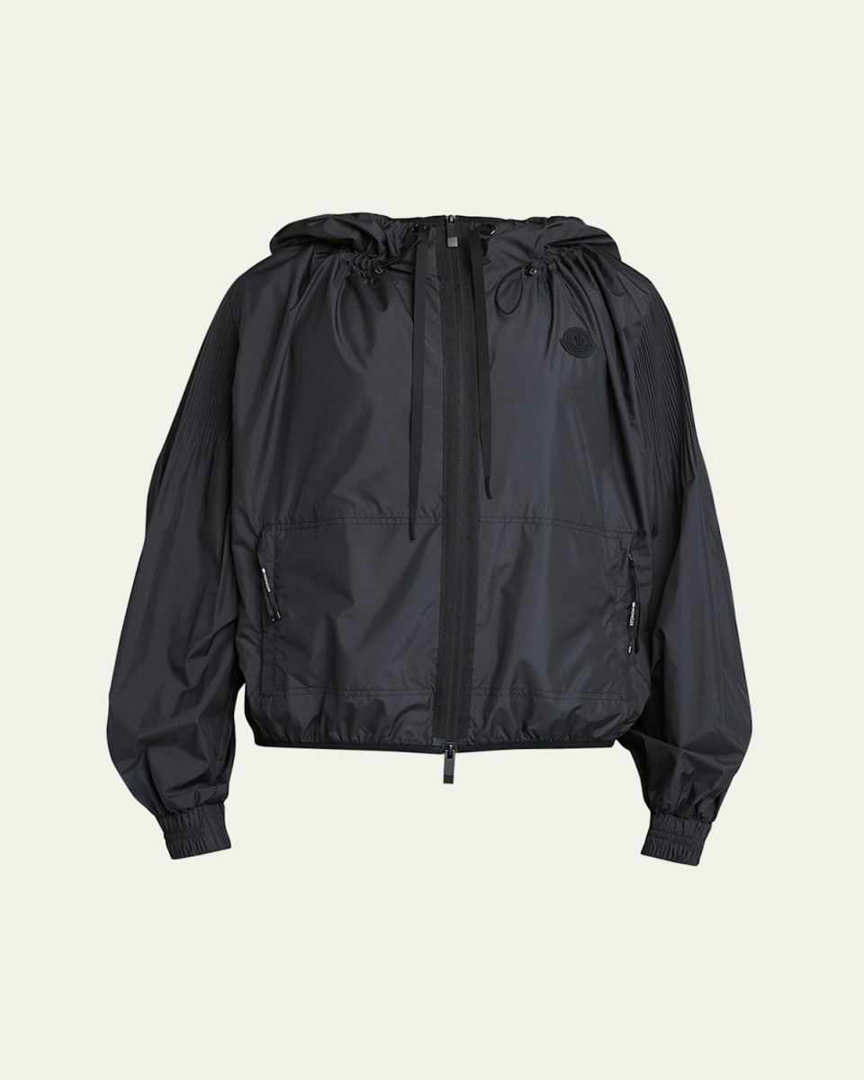 Auxonne Matte Hooded Windbreaker Jacket