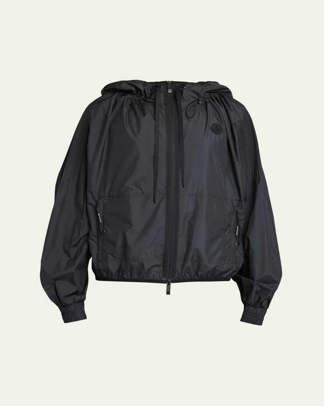 Auxonne Matte Hooded Windbreaker Jacket
