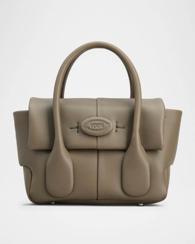 Mini Flap Leather Top-Handle Bag