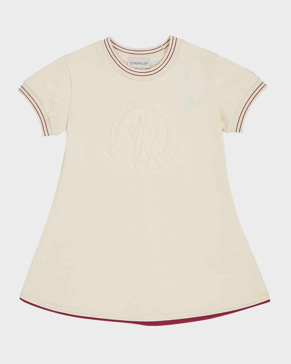 Girl's Fleece Embossed Logo Dress, Size 8-14