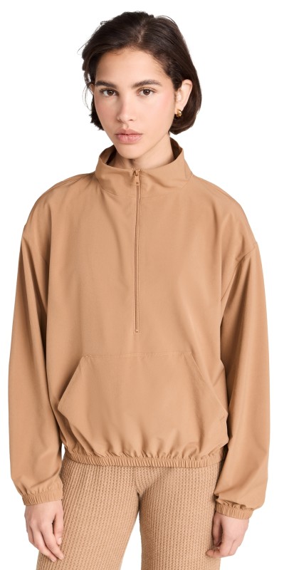 Beyond Yoga Intride Half Zip Pullover Toffee
