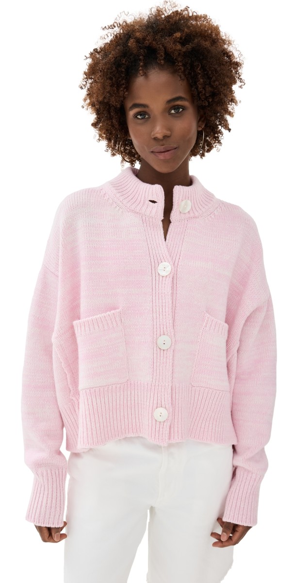 Nackiye Icebreaker Cashmere Cardigan Rose Melange