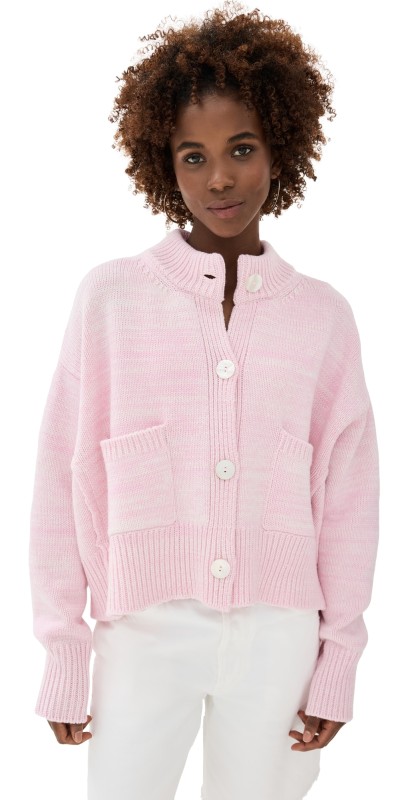 Nackiye Icebreaker Cashmere Cardigan Rose Melange