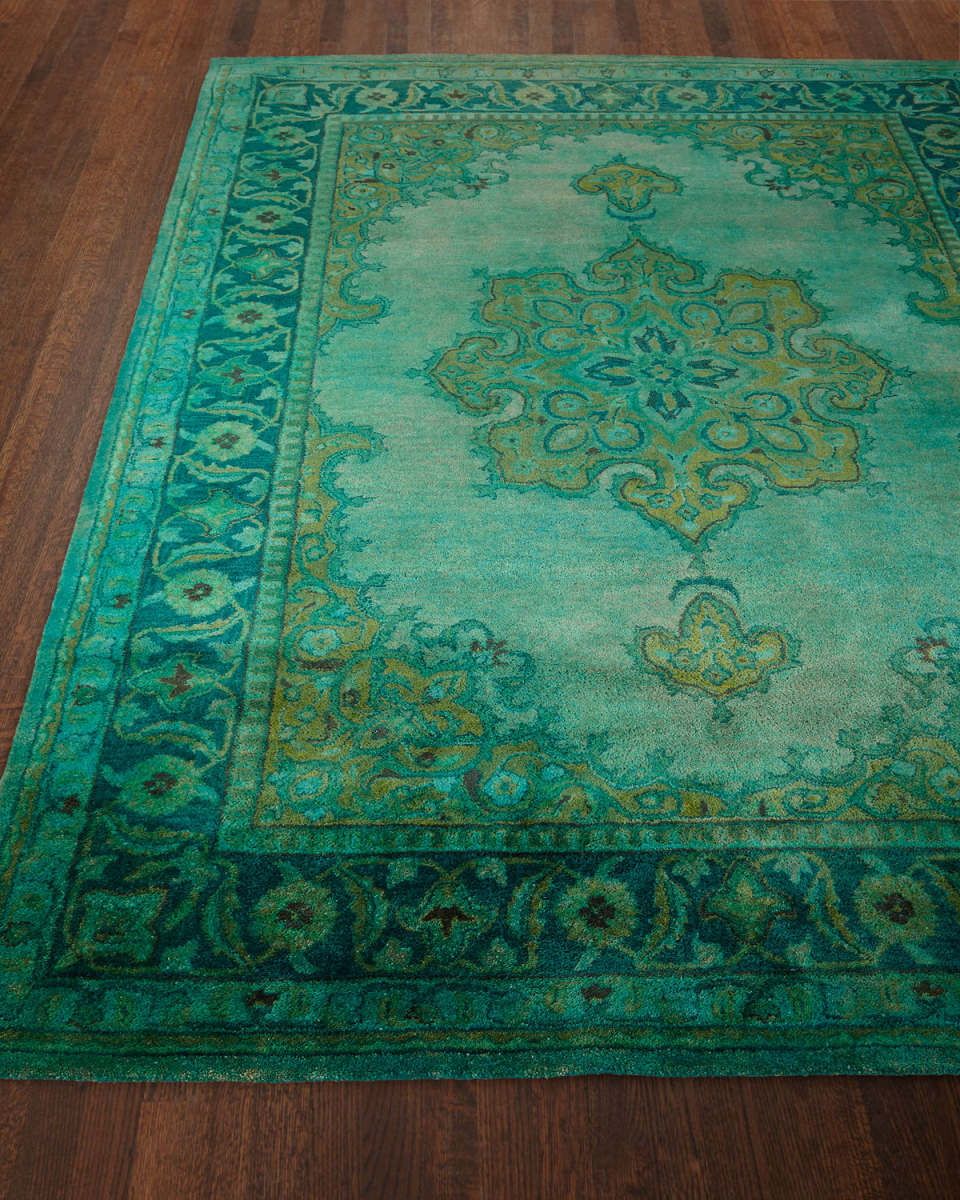 Lotus Hand-Tufted Wool Rug, 5' x 8'