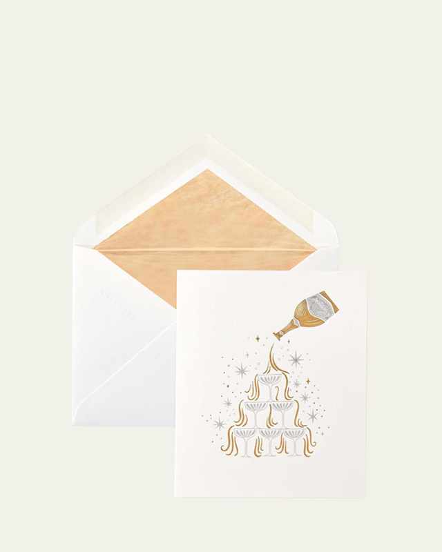 Champagne Tower Cards, Box of 6