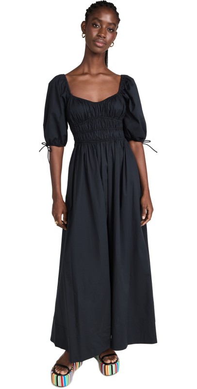 STAUD Maxi Faye Dress Black