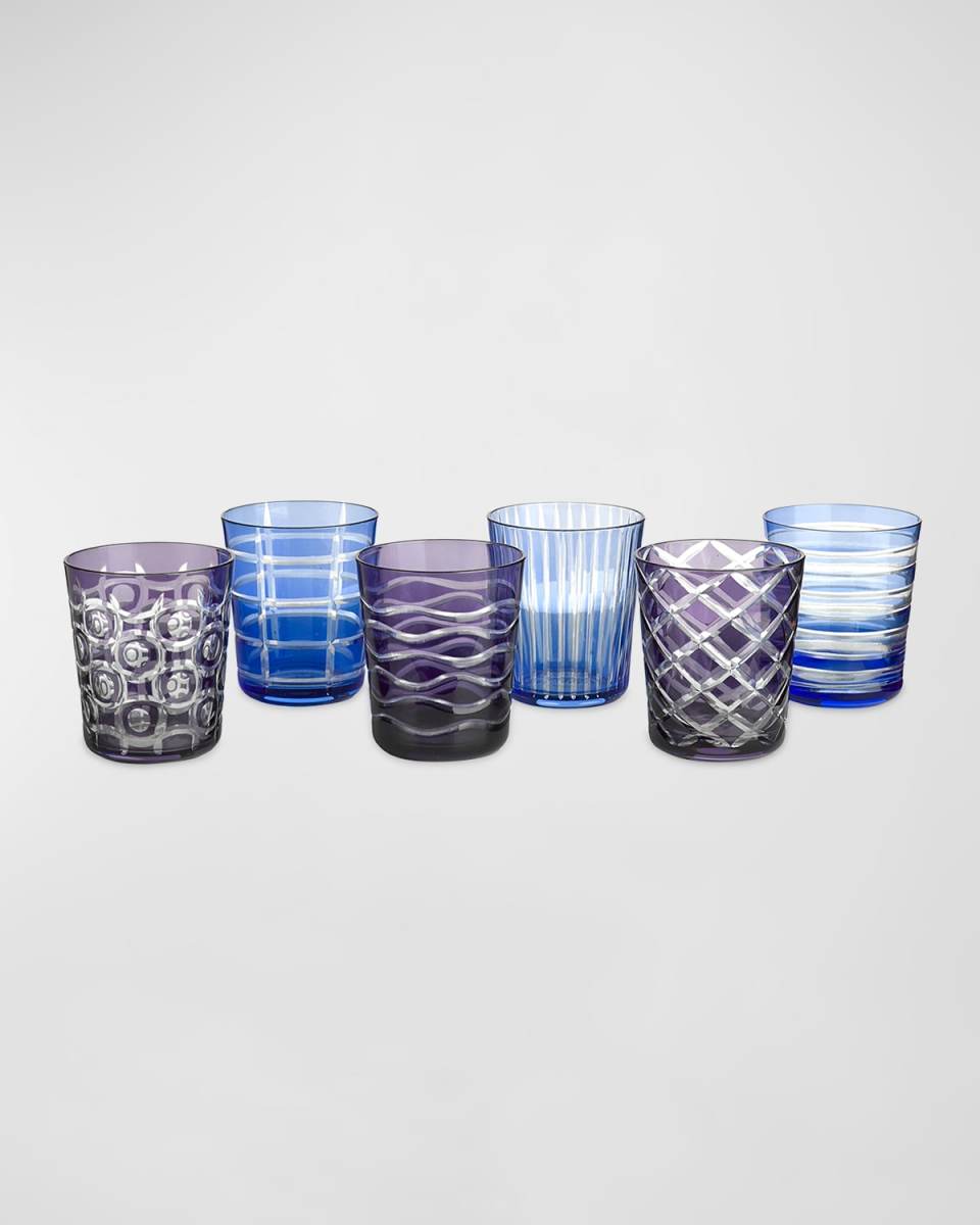 Cobalt Mix 8 oz. Tumblers, Set of 6