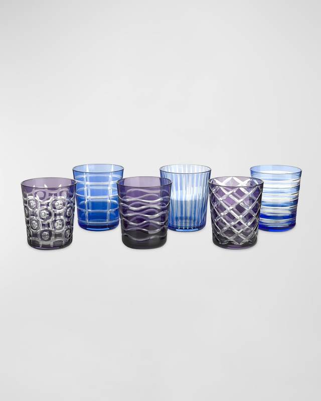 Cobalt Mix 8 oz. Tumblers, Set of 6