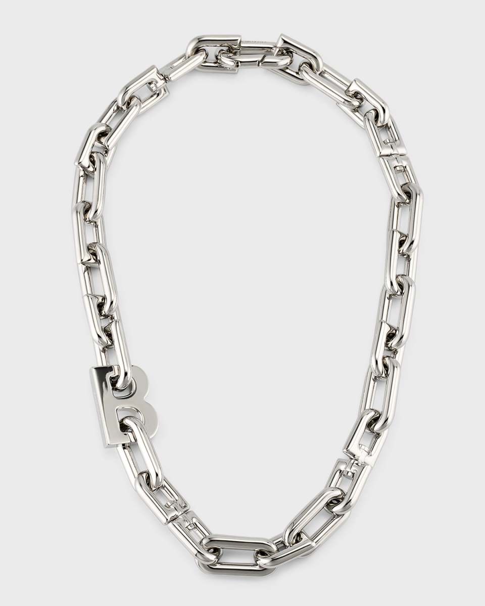 B Chain Thin Necklace