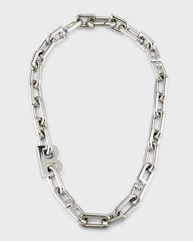 B Chain Thin Necklace