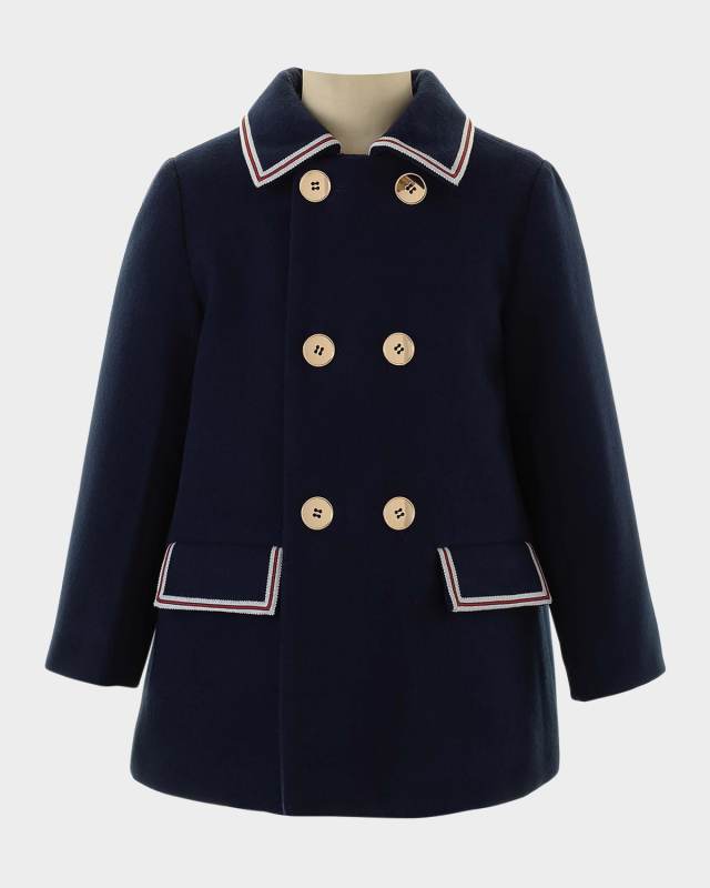 Girl's Double Breasted Trench Coat, Size 2-10