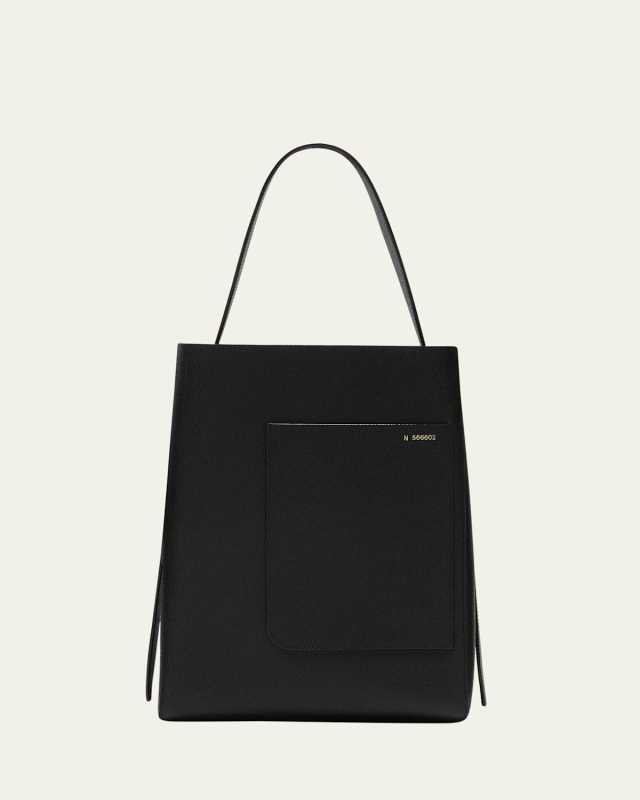 Medium Leather Bucket Bag