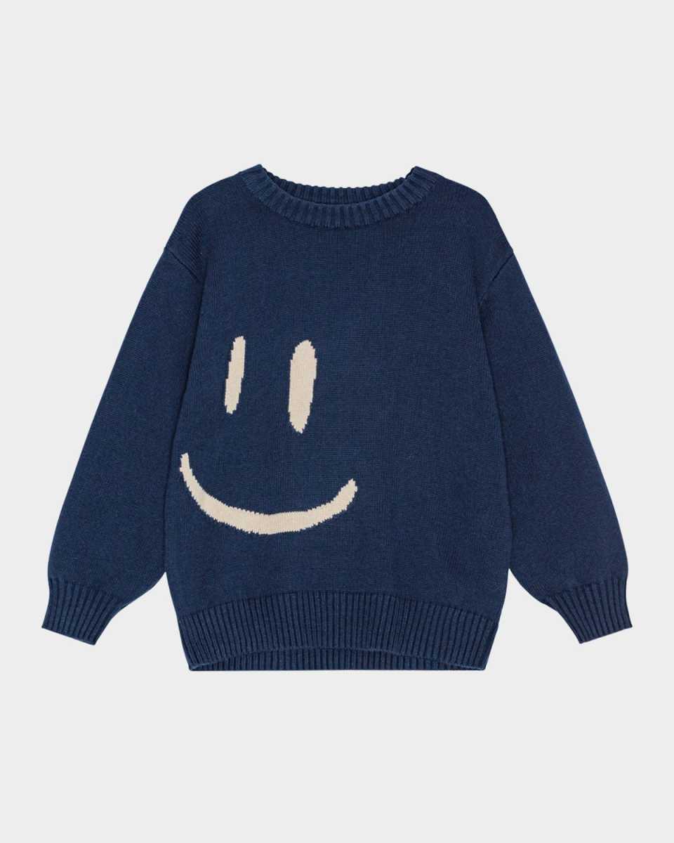 Boy's Bello Happy Face Sweater, Size 3T
