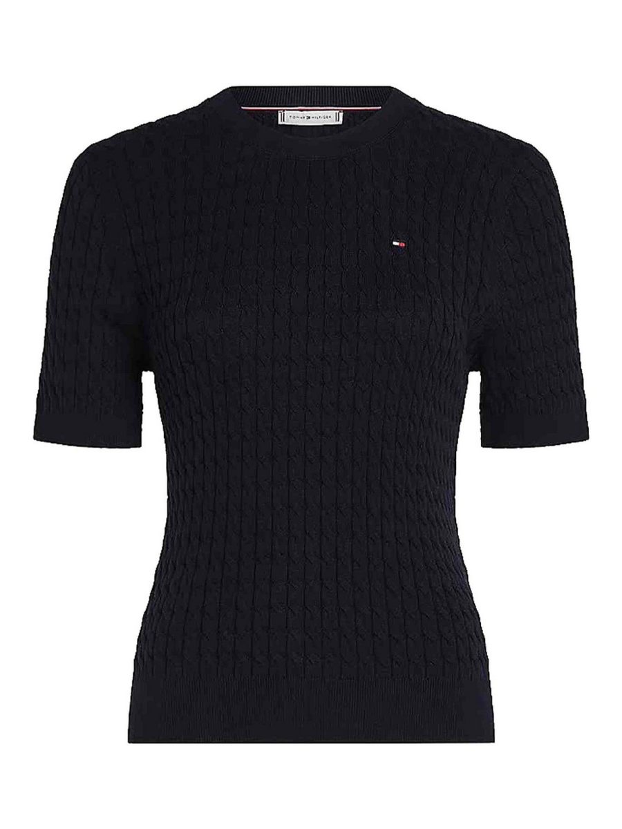 Tommy Hilfiger Pull Col Bateau - Bleu