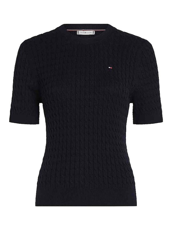 Tommy Hilfiger Pull Col Bateau - Bleu