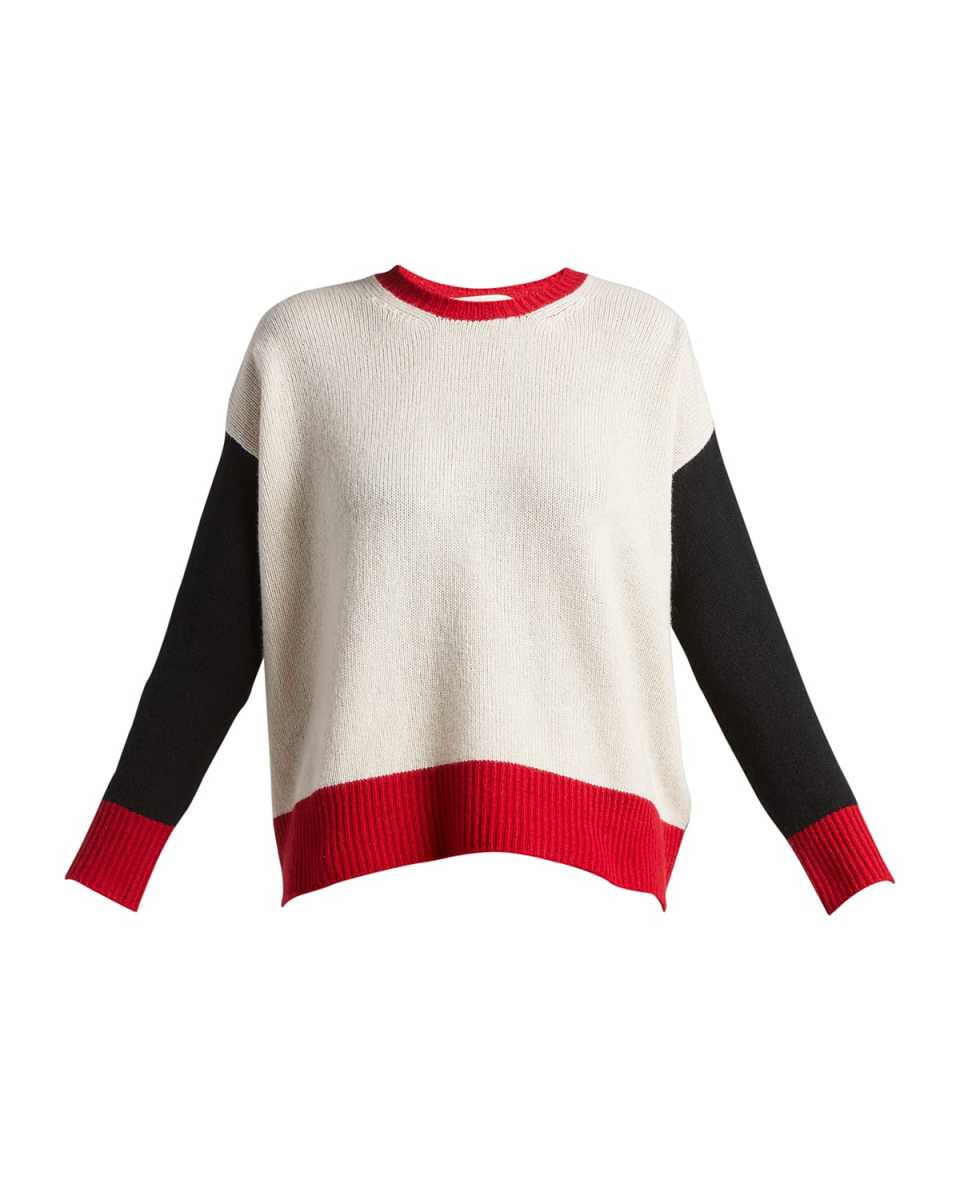Colorblock Cashmere Sweater