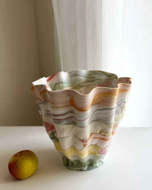 Colorful Confinement Small Matte Vase - 25"
