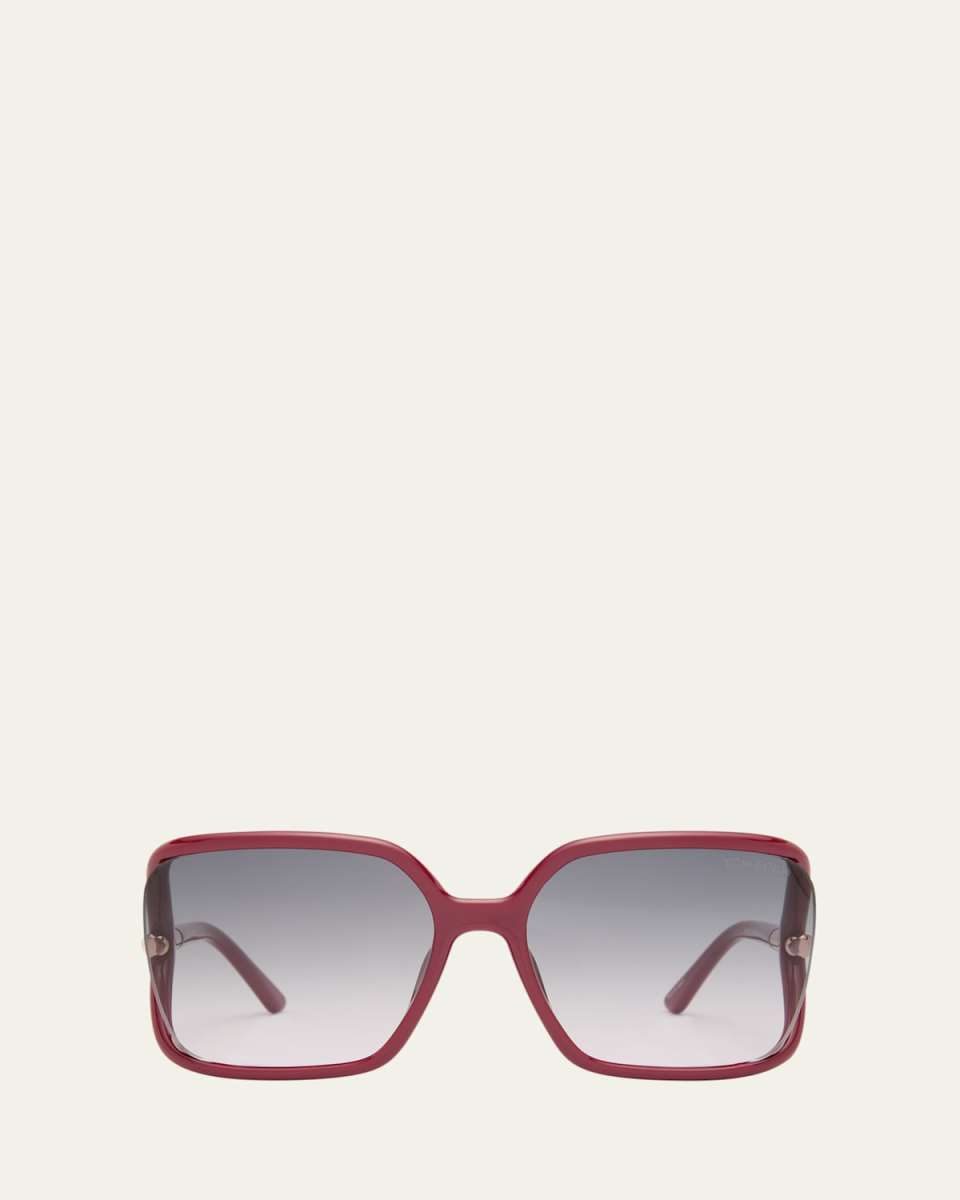 Solange-02 Cut-Out Metal & Acetate Butterfly Sunglasses