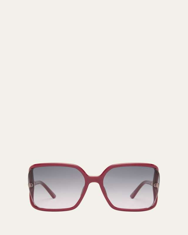 Solange-02 Cut-Out Metal & Acetate Butterfly Sunglasses