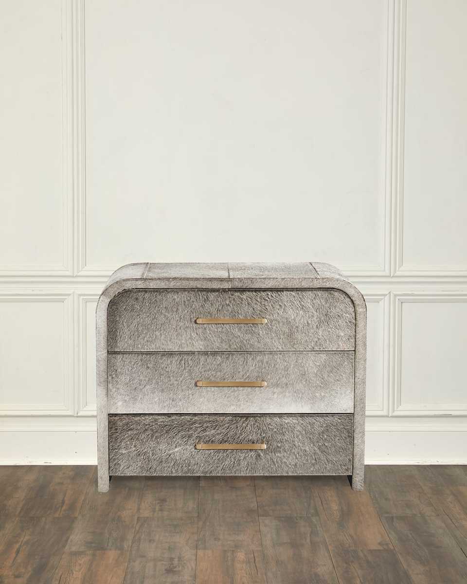 Boden Hair on Hide 3-Drawer Chest