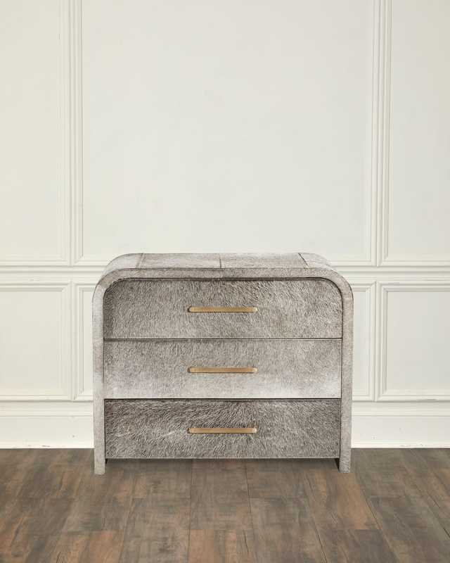 Boden Hair on Hide 3-Drawer Chest